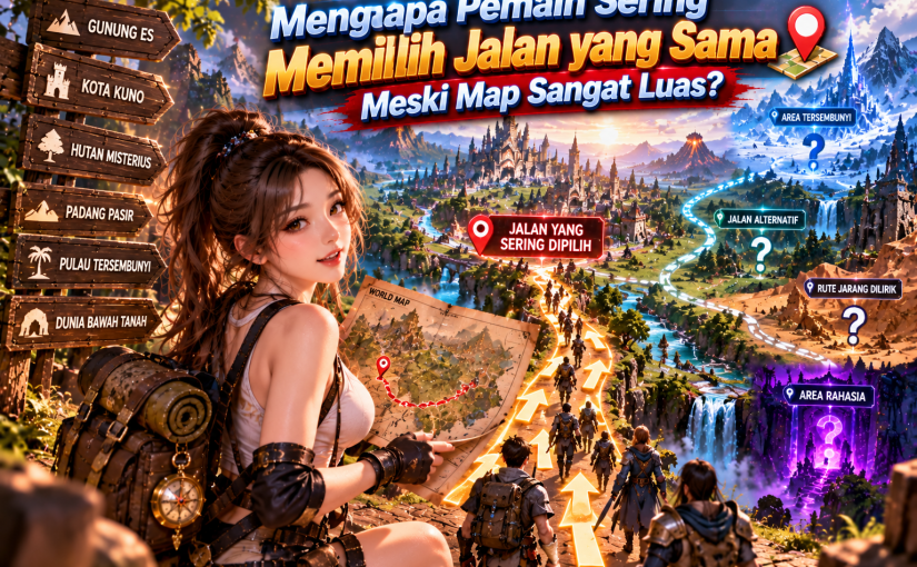 Mengapa Pemain Sering Memilih Jalan yang Sama Meski Map Sangat Luas?